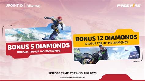 telkomsel poin free fire diamond murah tanpa potongan mobile friendly konek LinkAja dompet official bulan ini promo image 1